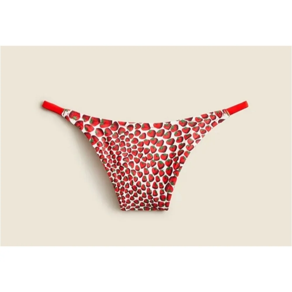 J.Crew '90s No-Tie String Bikini Bottom in Reversible Print
